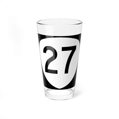 OR 27 (Oregon) (Road Sign) Pint Glass 16oz 16oz - Go Mug Yourself