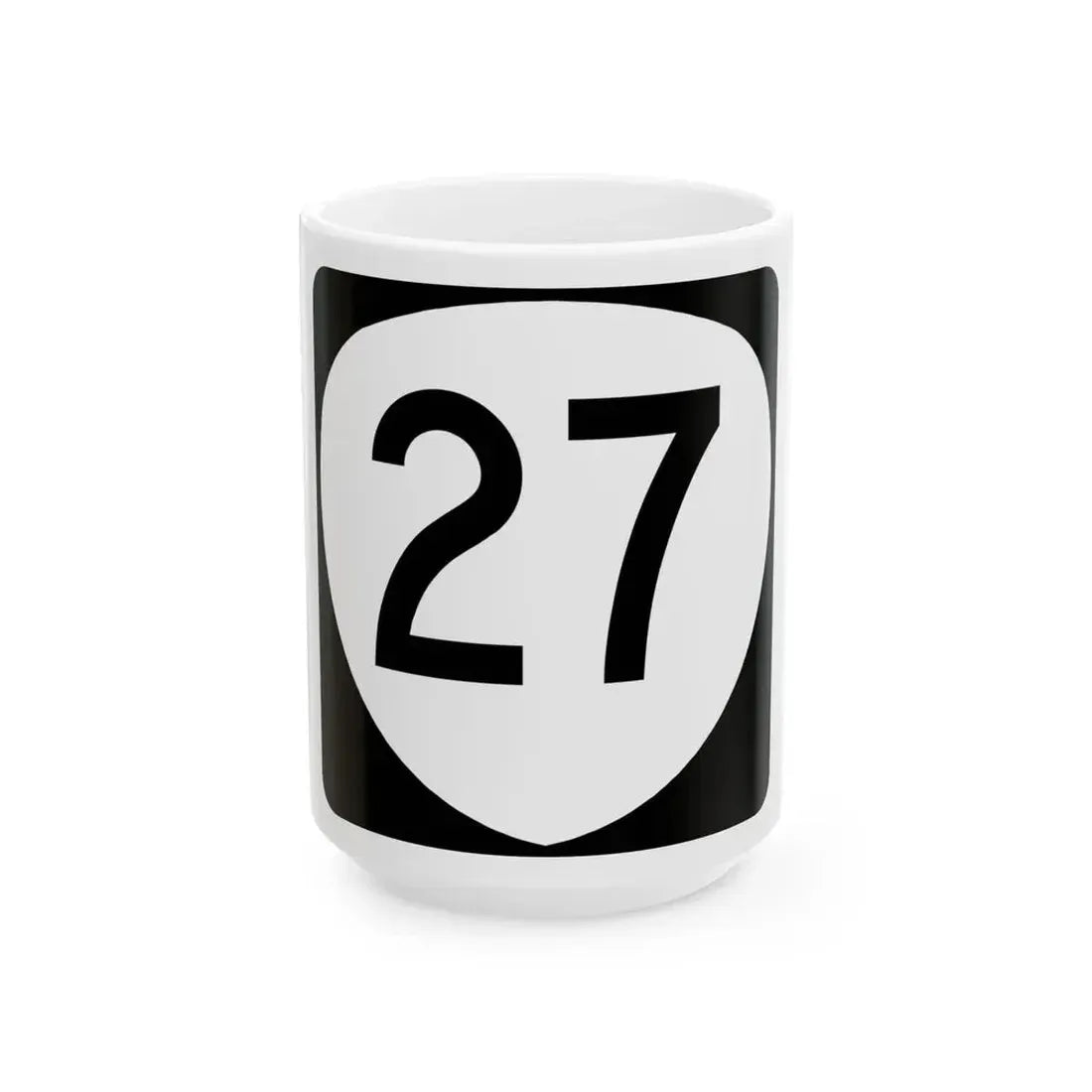 OR 27 (Oregon) (Road Sign) White Coffee Mug 15oz - Go Mug Yourself