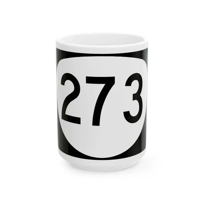 OR 273 (Oregon) (Road Sign) White Coffee Mug 15oz - Go Mug Yourself