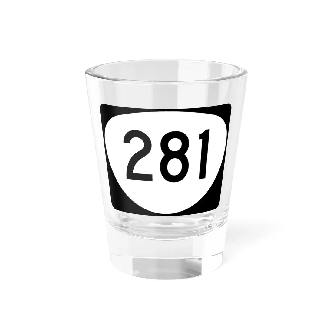 OR 281 (Oregon) (Road Sign) Shot Glass 1.5oz 1.5oz - Go Mug Yourself