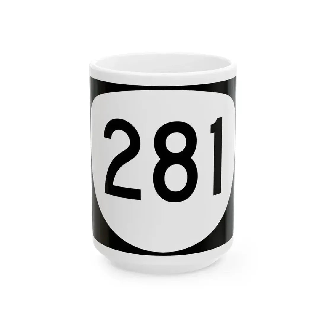 OR 281 (Oregon) (Road Sign) White Coffee Mug 15oz - Go Mug Yourself