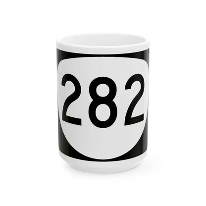 OR 282 (Oregon) (Road Sign) White Coffee Mug 15oz - Go Mug Yourself