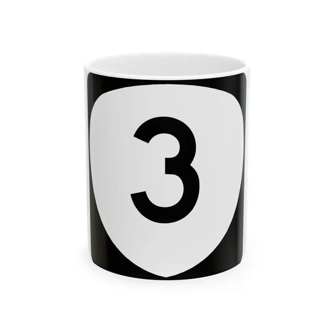 OR 3 (Oregon) (Road Sign) White Coffee Mug 11oz - Go Mug Yourself