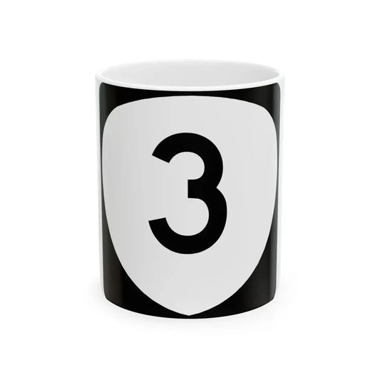 OR 3 (Oregon) (Road Sign) White Coffee Mug 11oz - Go Mug Yourself