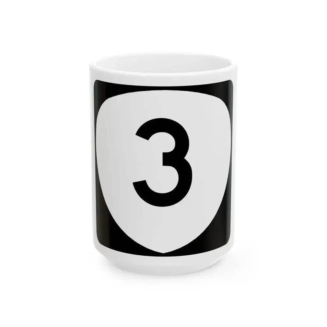 OR 3 (Oregon) (Road Sign) White Coffee Mug 15oz - Go Mug Yourself