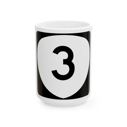 OR 3 (Oregon) (Road Sign) White Coffee Mug 15oz - Go Mug Yourself
