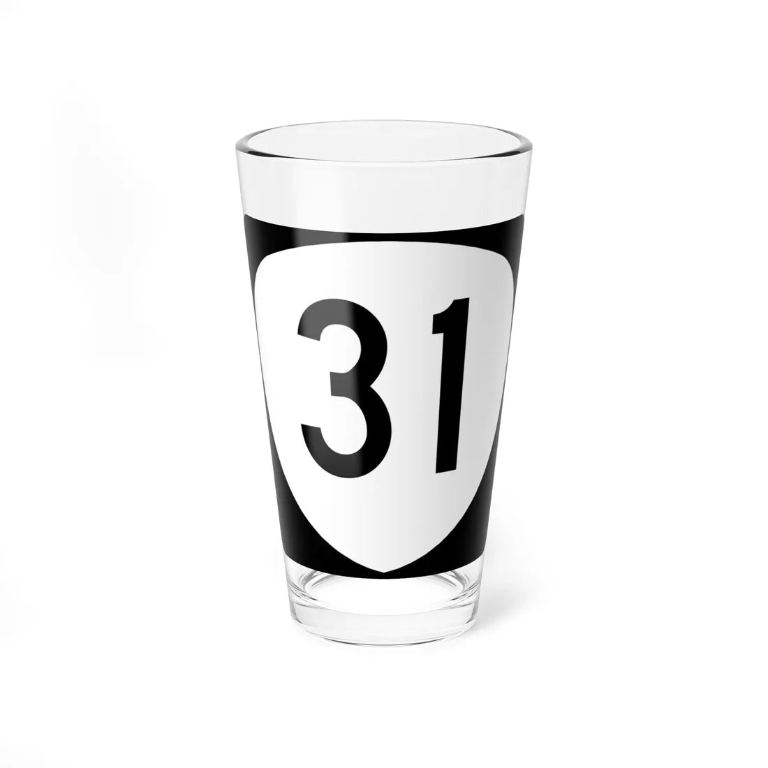 OR 31 (Oregon) (Road Sign) Pint Glass 16oz 16oz - Go Mug Yourself