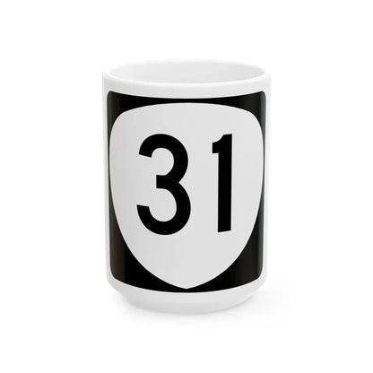 OR 31 (Oregon) (Road Sign) White Coffee Mug 15oz - Go Mug Yourself