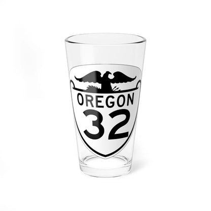 OR 32 1948 (Oregon) (Road Sign) Pint Glass 16oz 16oz - Go Mug Yourself