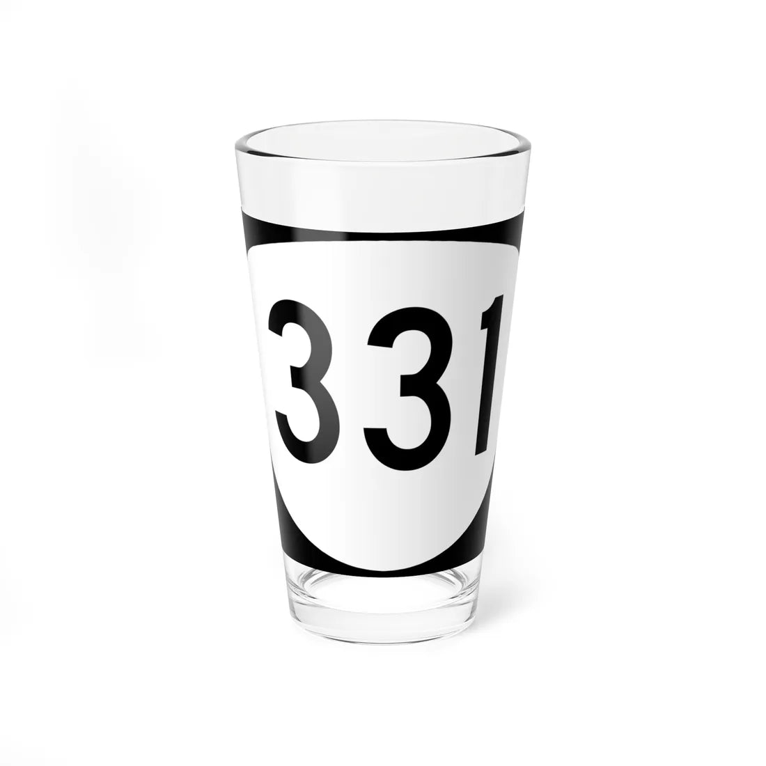 OR 331 (Oregon) (Road Sign) Pint Glass 16oz 16oz - Go Mug Yourself