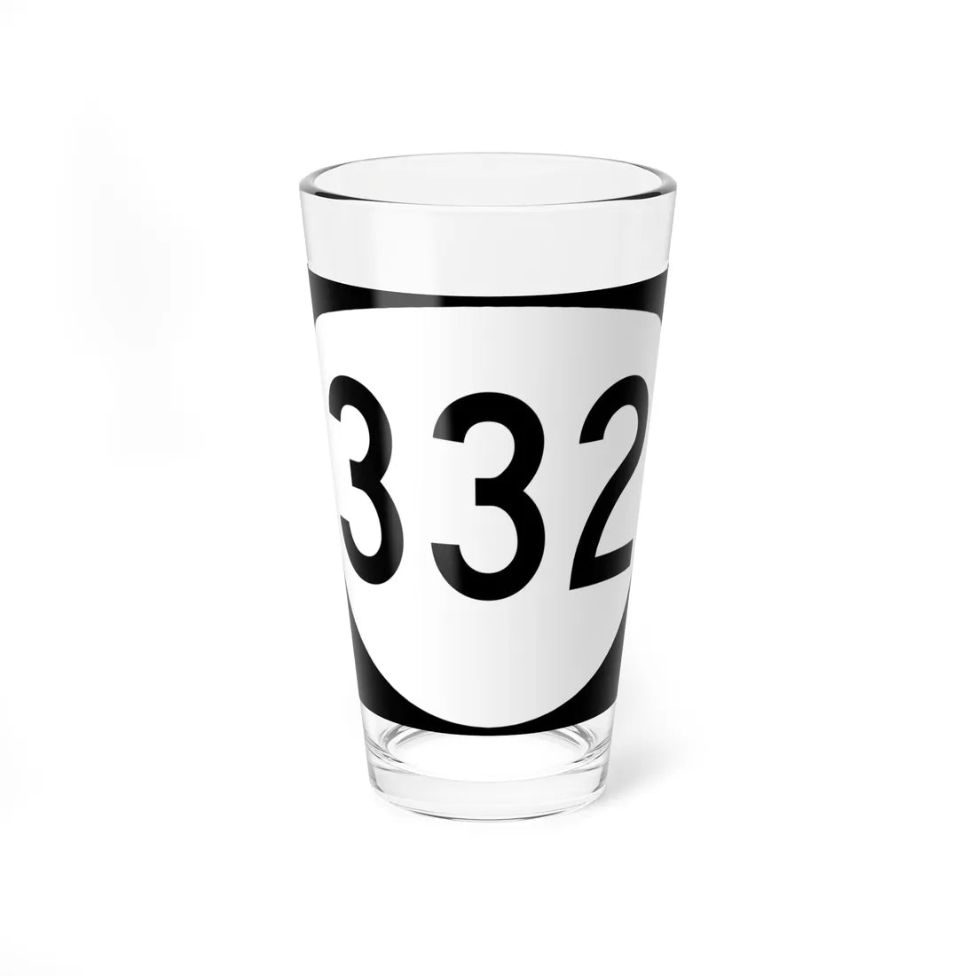 OR 332 (Oregon) (Road Sign) Pint Glass 16oz 16oz - Go Mug Yourself