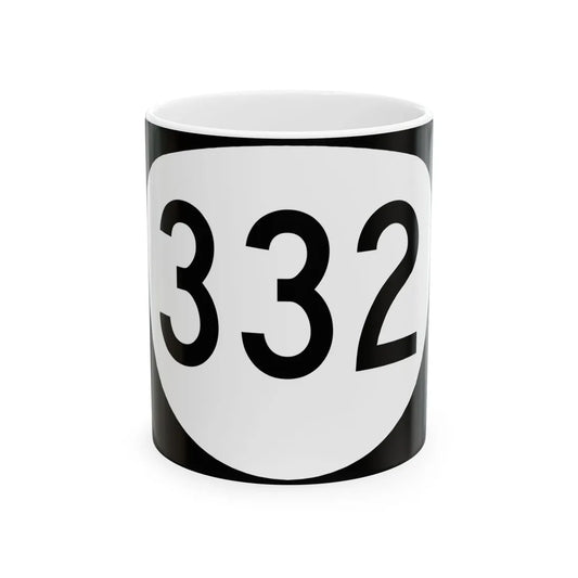 OR 332 (Oregon) (Road Sign) White Coffee Mug 11oz - Go Mug Yourself