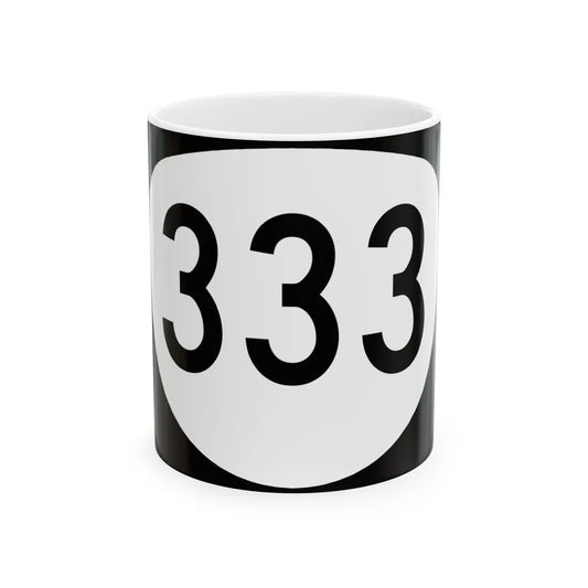 OR 333 (Oregon) (Road Sign) White Coffee Mug 11oz - Go Mug Yourself