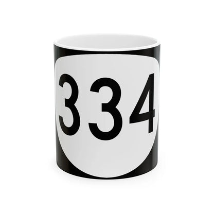 OR 334 (Oregon) (Road Sign) White Coffee Mug 11oz - Go Mug Yourself