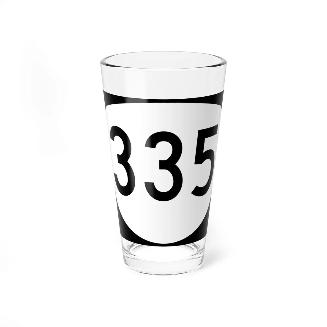 OR 335 (Oregon) (Road Sign) Pint Glass 16oz 16oz - Go Mug Yourself