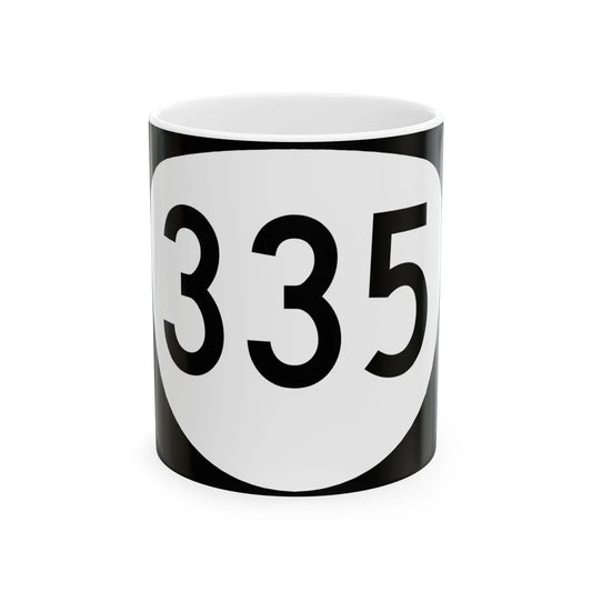 OR 335 (Oregon) (Road Sign) White Coffee Mug 11oz - Go Mug Yourself