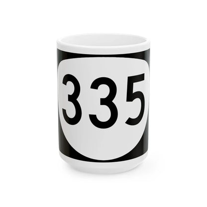 OR 335 (Oregon) (Road Sign) White Coffee Mug 15oz - Go Mug Yourself