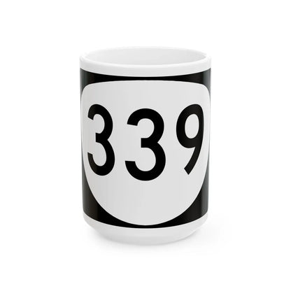 OR 339 (Oregon) (Road Sign) White Coffee Mug 15oz - Go Mug Yourself
