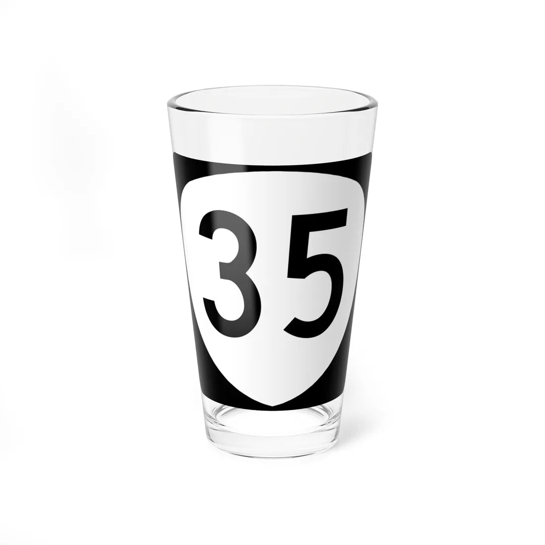OR 35 (Oregon) (Road Sign) Pint Glass 16oz 16oz - Go Mug Yourself