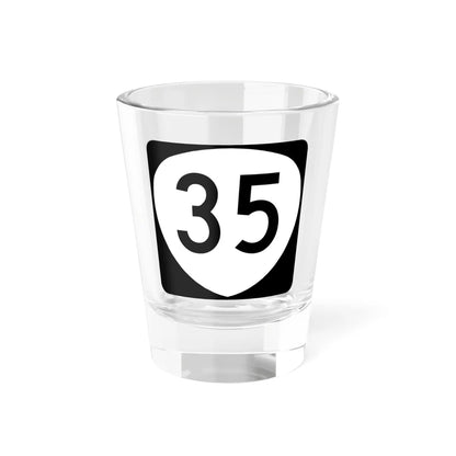 OR 35 (Oregon) (Road Sign) Shot Glass 1.5oz 1.5oz - Go Mug Yourself