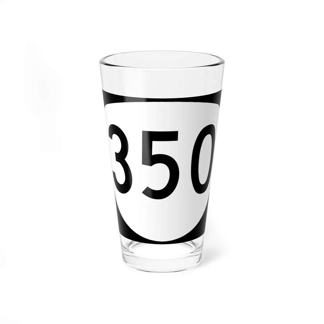 OR 350 (Oregon) (Road Sign) Pint Glass 16oz 16oz - Go Mug Yourself