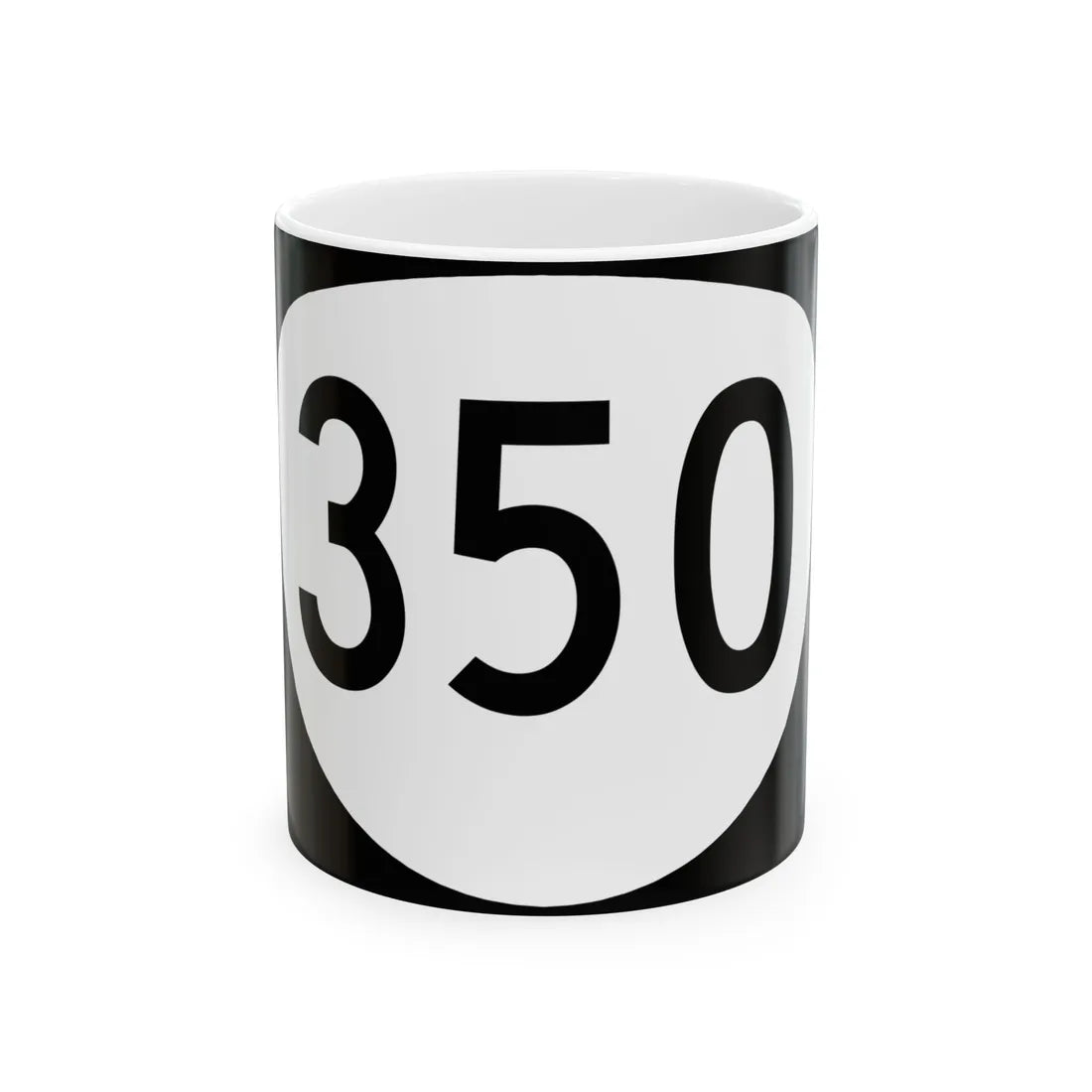 OR 350 (Oregon) (Road Sign) White Coffee Mug 11oz - Go Mug Yourself