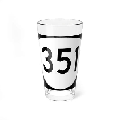 OR 351 (Oregon) (Road Sign) Pint Glass 16oz 16oz - Go Mug Yourself