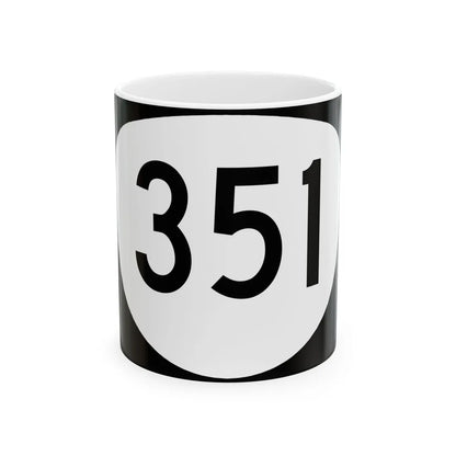OR 351 (Oregon) (Road Sign) White Coffee Mug 11oz - Go Mug Yourself