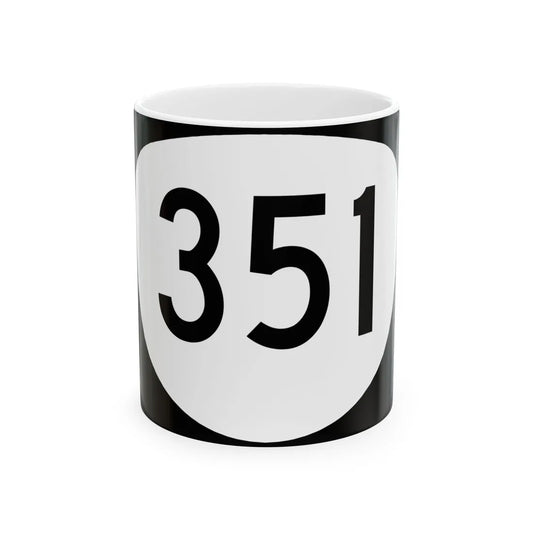 OR 351 (Oregon) (Road Sign) White Coffee Mug 11oz - Go Mug Yourself