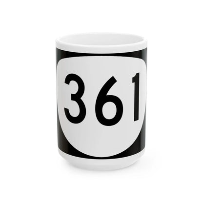 OR 361 (Oregon) (Road Sign) White Coffee Mug 15oz - Go Mug Yourself