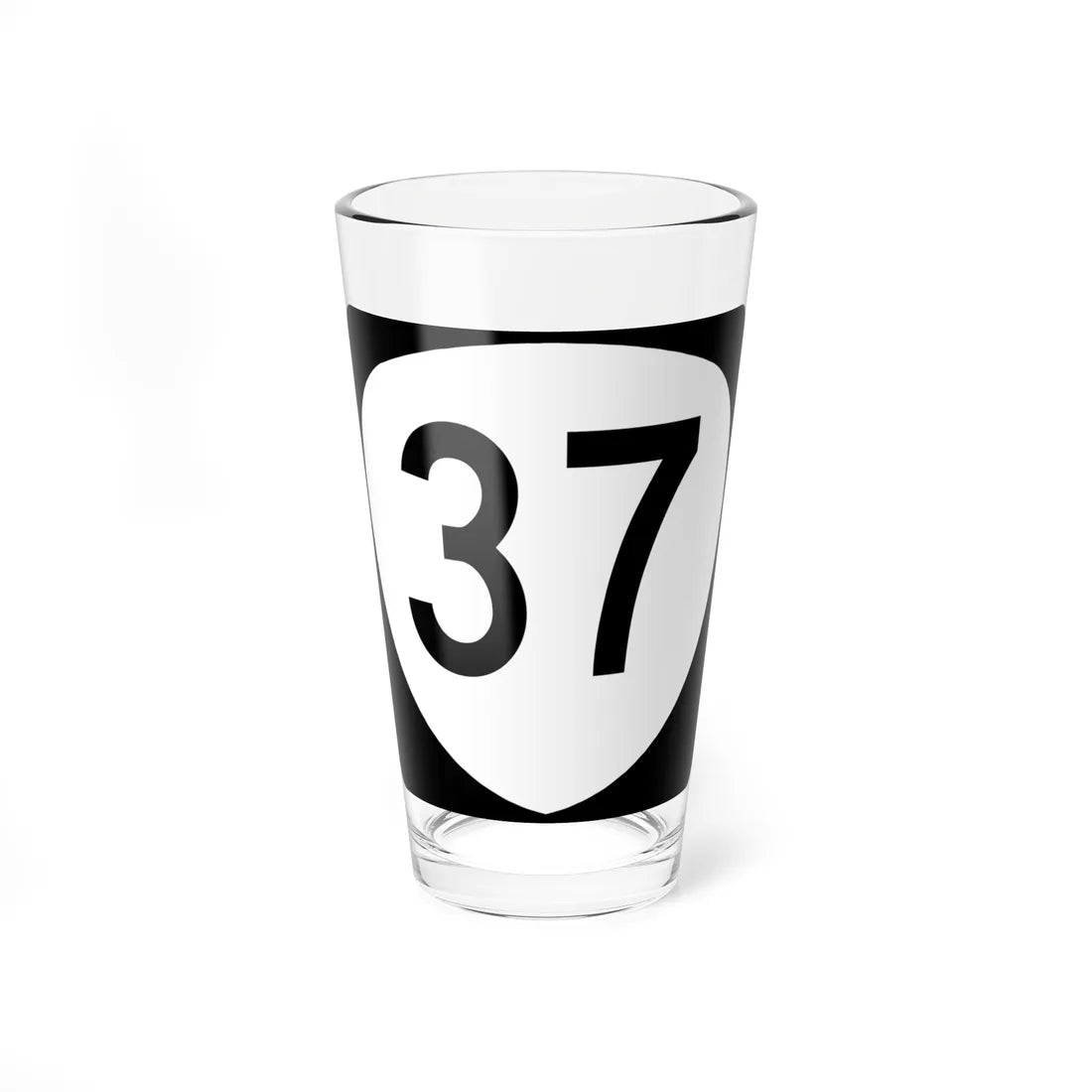 OR 37 (Oregon) (Road Sign) Pint Glass 16oz 16oz - Go Mug Yourself