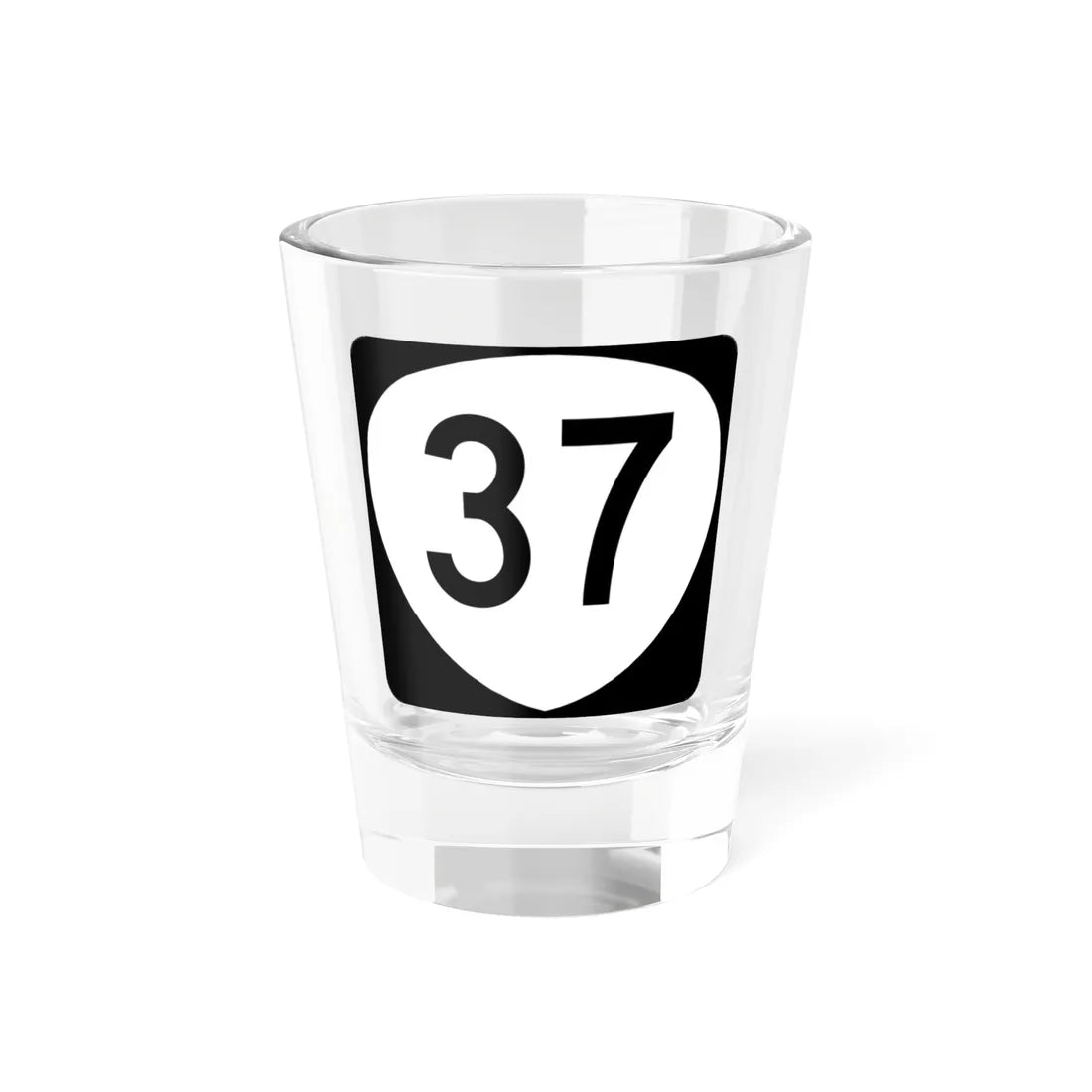 OR 37 (Oregon) (Road Sign) Shot Glass 1.5oz 1.5oz - Go Mug Yourself