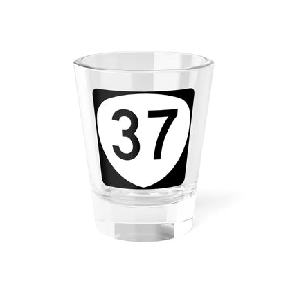 OR 37 (Oregon) (Road Sign) Shot Glass 1.5oz 1.5oz - Go Mug Yourself