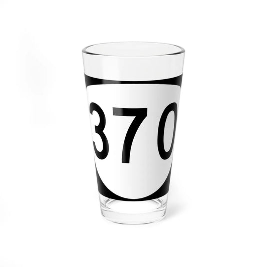OR 370 (Oregon) (Road Sign) Pint Glass 16oz 16oz - Go Mug Yourself