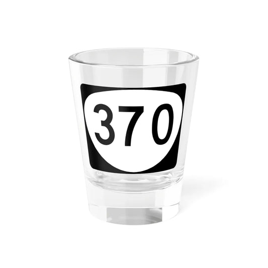 OR 370 (Oregon) (Road Sign) Shot Glass 1.5oz 1.5oz - Go Mug Yourself
