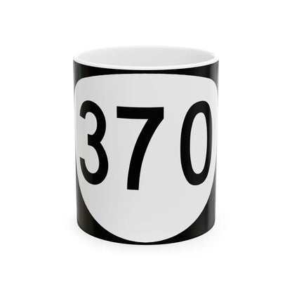 OR 370 (Oregon) (Road Sign) White Coffee Mug 11oz - Go Mug Yourself
