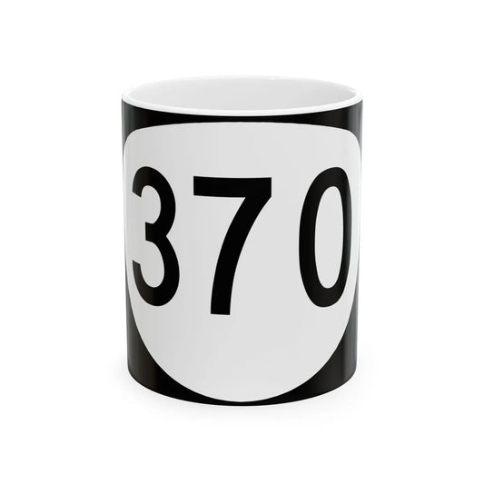 OR 370 (Oregon) (Road Sign) White Coffee Mug 11oz - Go Mug Yourself