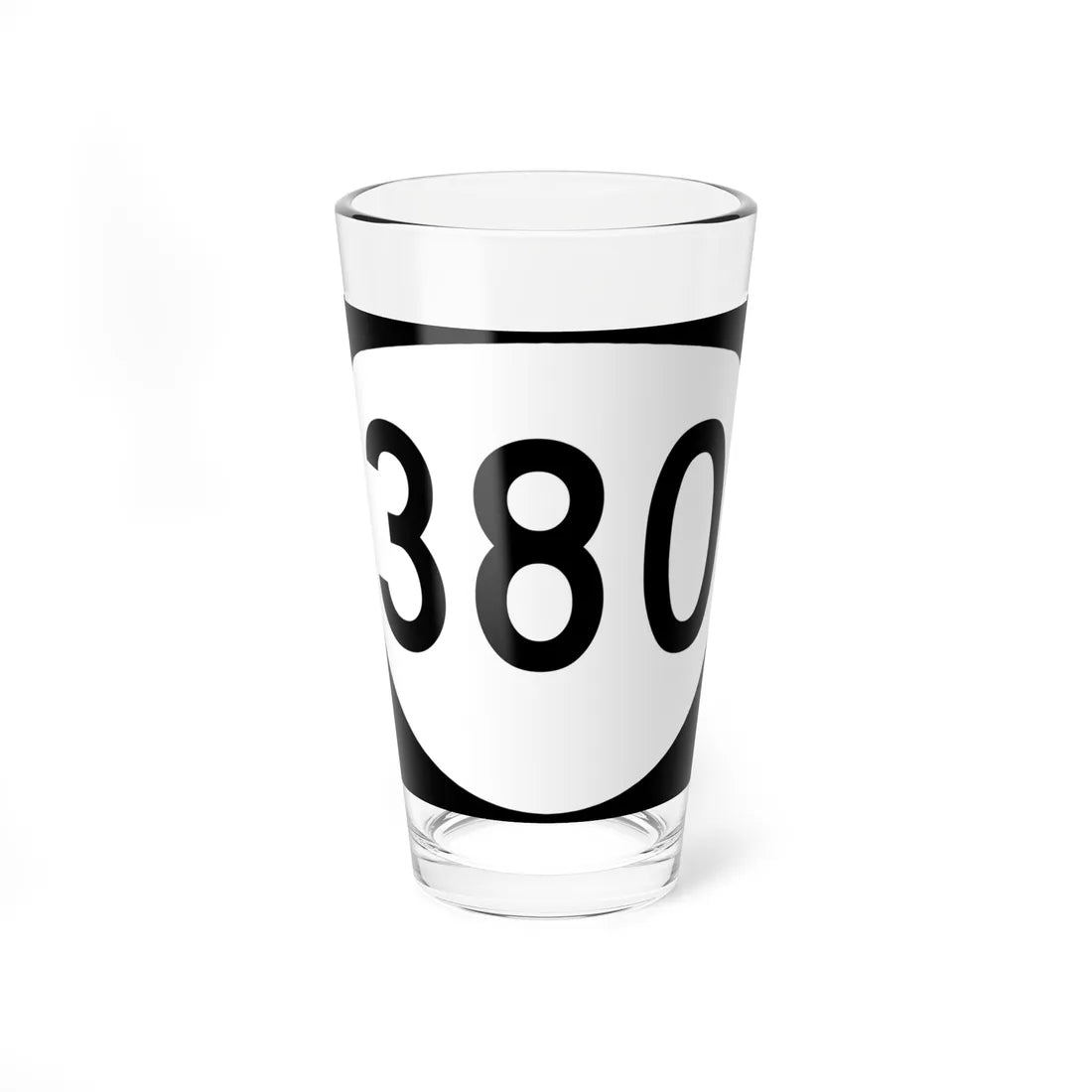 OR 380 (Oregon) (Road Sign) Pint Glass 16oz 16oz - Go Mug Yourself