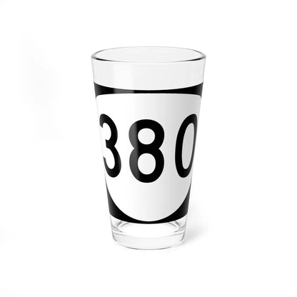 OR 380 (Oregon) (Road Sign) Pint Glass 16oz 16oz - Go Mug Yourself