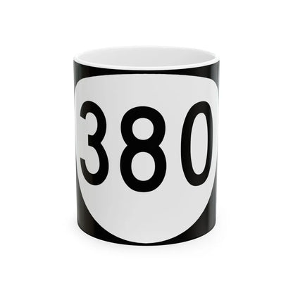 OR 380 (Oregon) (Road Sign) White Coffee Mug 11oz - Go Mug Yourself