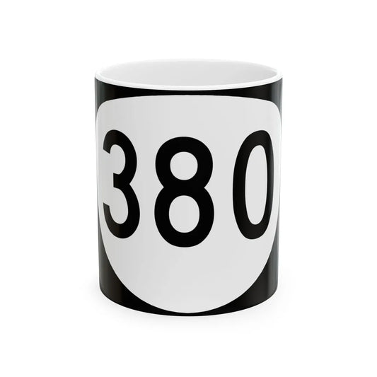 OR 380 (Oregon) (Road Sign) White Coffee Mug 11oz - Go Mug Yourself