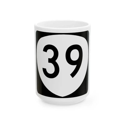 OR 39 (Oregon) (Road Sign) White Coffee Mug 15oz - Go Mug Yourself
