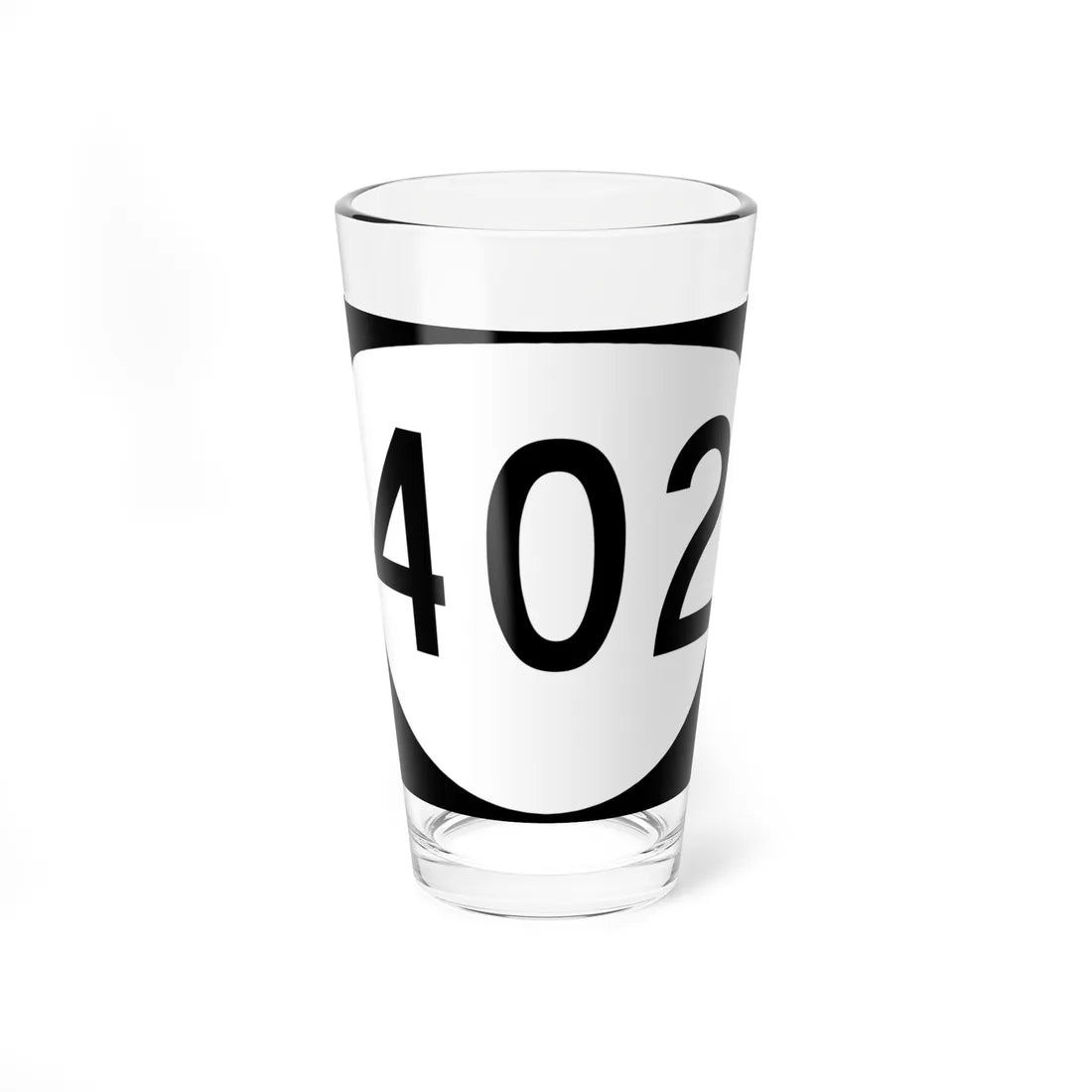 OR 402 (Oregon) (Road Sign) Pint Glass 16oz 16oz - Go Mug Yourself