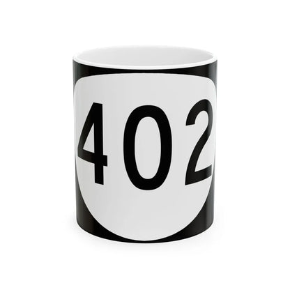 OR 402 (Oregon) (Road Sign) White Coffee Mug 11oz - Go Mug Yourself