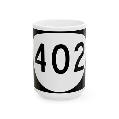OR 402 (Oregon) (Road Sign) White Coffee Mug 15oz - Go Mug Yourself