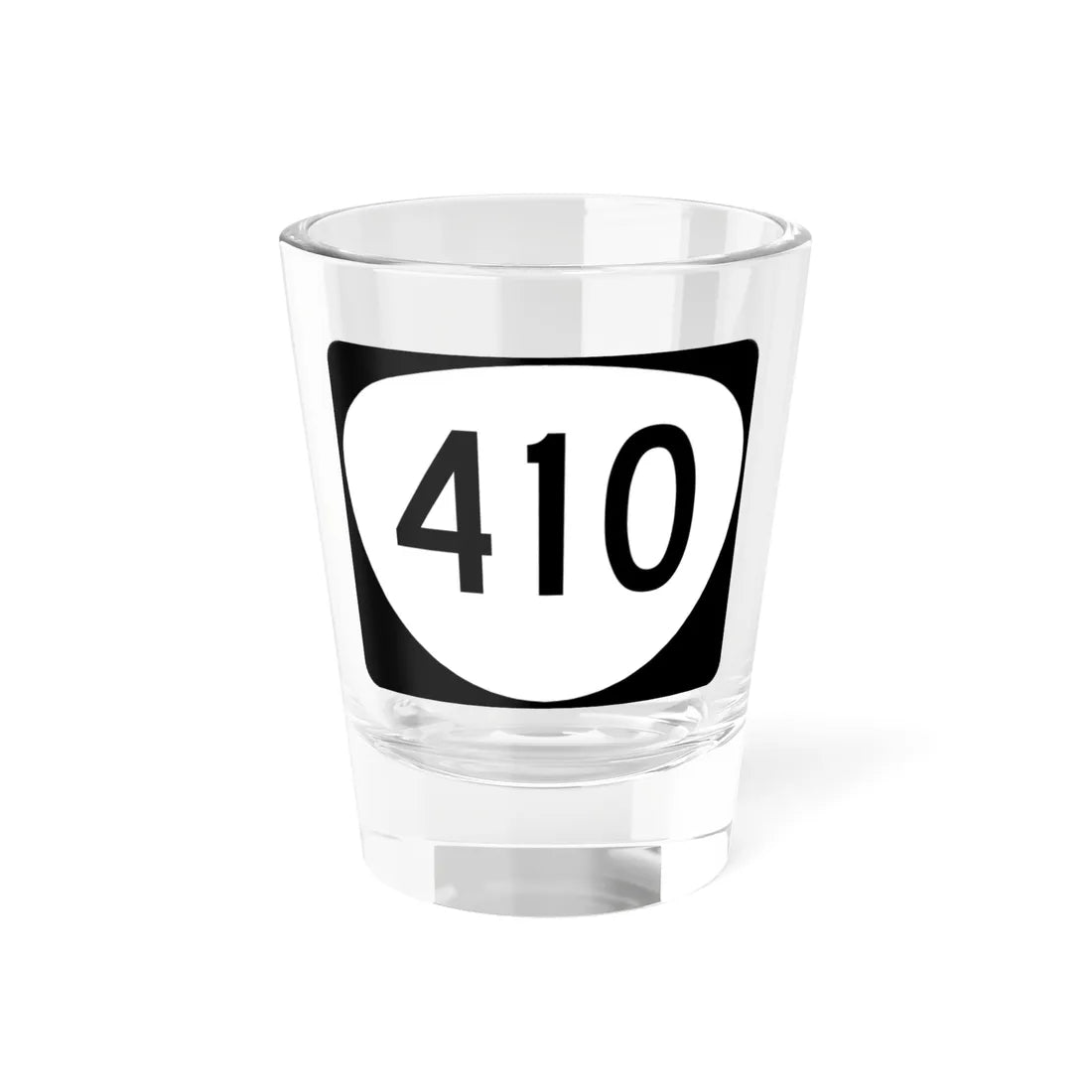 OR 410 (Oregon) (Road Sign) Shot Glass 1.5oz 1.5oz - Go Mug Yourself