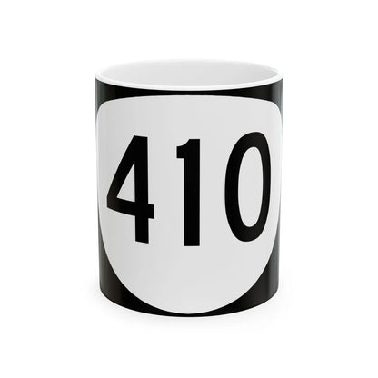 OR 410 (Oregon) (Road Sign) White Coffee Mug 11oz - Go Mug Yourself