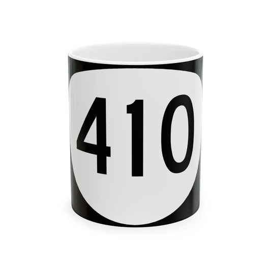 OR 410 (Oregon) (Road Sign) White Coffee Mug 11oz - Go Mug Yourself