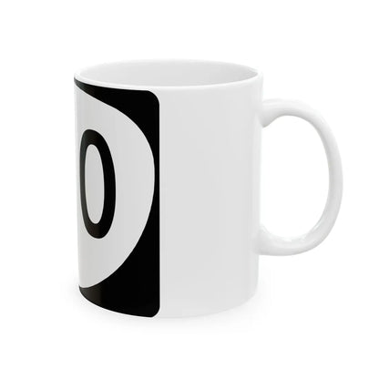 OR 410 (Oregon) (Road Sign) White Coffee Mug - Go Mug Yourself