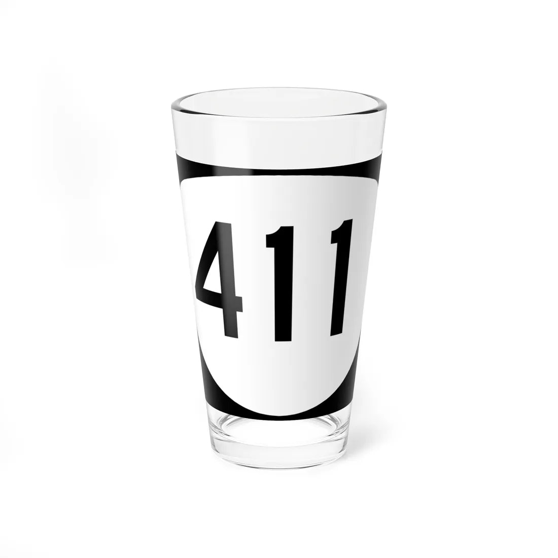 OR 411 (Oregon) (Road Sign) Pint Glass 16oz 16oz - Go Mug Yourself